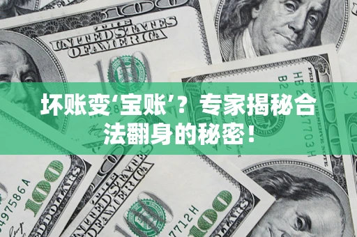 济南坏账变‘宝账’？专家揭秘合法翻身的秘密！