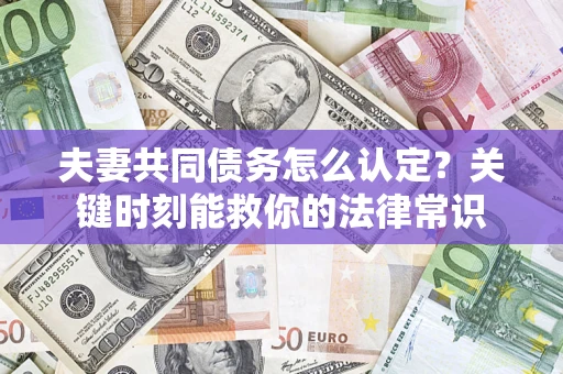 济南夫妻共同债务怎么认定？关键时刻能救你的法律常识